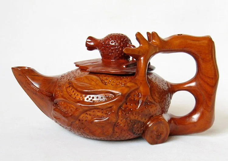 

Rosewood Tea Pot With Mahogany