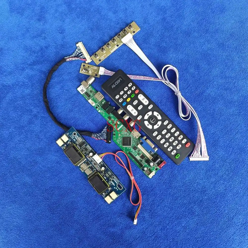 Экран накопитель карта AV VGA USB HDMI-совместимых подходят MTT170E1LG11/SVA170SX01TB/TX43D15VC0CAD 4-CCFL