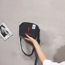 Новая стильная женская сумка в Корейском стиле с принтом, модная женская Холщовая Сумка для путешествий на открытом воздухе, сумка на квадратном ремешке