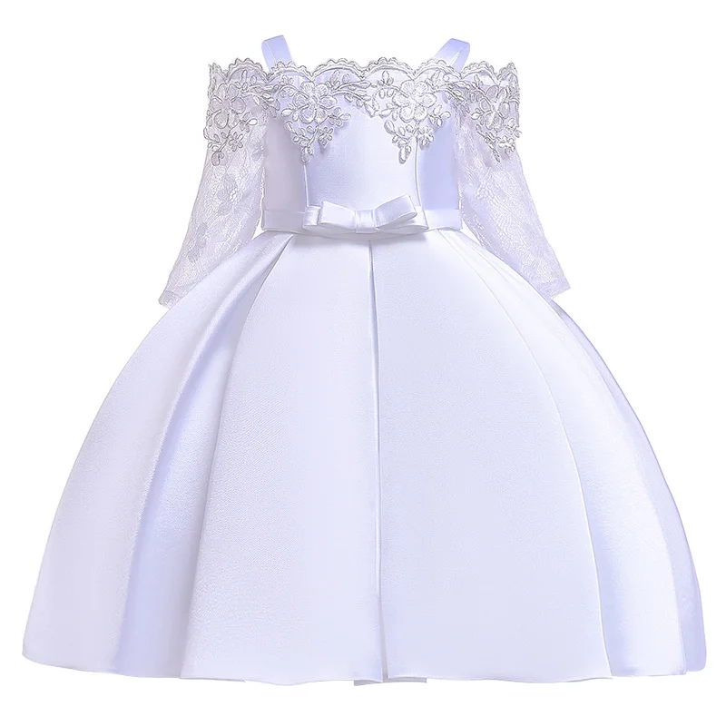 One Shoulder Princess Dress Kids Clothes For Girl Evening Wedding Party Gown Costume Children Clothing 3-10 Years Vestido