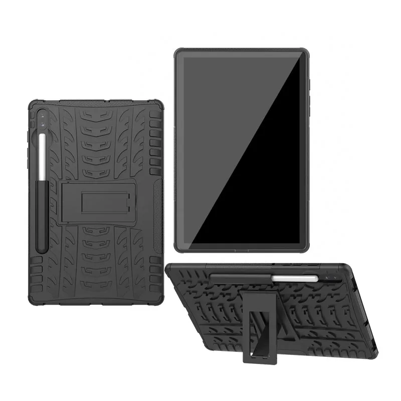 Гибридный чехол-подставка для samsung Galaxy Tab S6 10,5 T860 T865 армированный Жесткий ПК+ мягкая задняя крышка из ТПУ