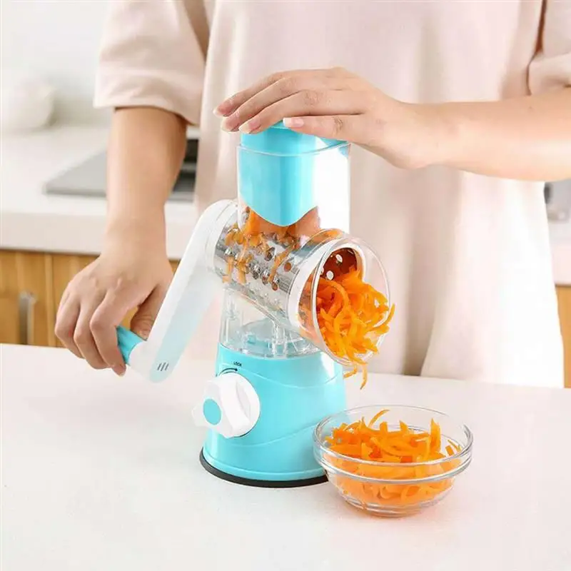 

Manual Vegetable Cutter Slicer Kitchen Accessories Multifunctional Round Mandoline Slicer Potato Cheese Kitchen Gadgets