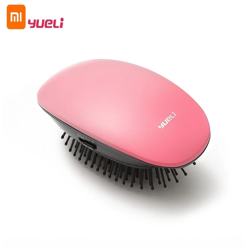 Xiaomi Youpin Yueli портативная анионная Массажная расческа для волос головы, расческа для красоты, Парикмахерская, для укладки, Тамер, Электростатическая разгрузка, щетка