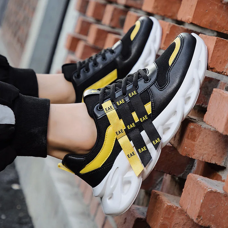 

Athletic Shoes Men's Trend Korean-style Versatile Cool MEN'S SHOES New Style Running Shoes Outdoor Students Teenager Travel Shoe