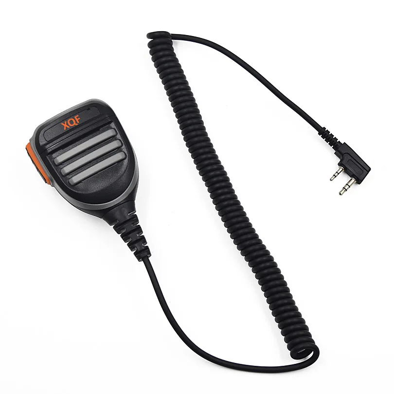 XQF Remote Waterproof Speaker Microphone Mic PTT for Walkie Talkie Kenwood Baofeng UV-5R UV-6R UV-S9 UV-5RE UV B5 Two Way Radio