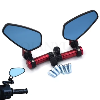 

Universal CNC motorcycle rearview mirror blue anti-glare convex mirror for Triumph SPEED TRIPLE 675 STREET TRIPLE R DAYTONA 675