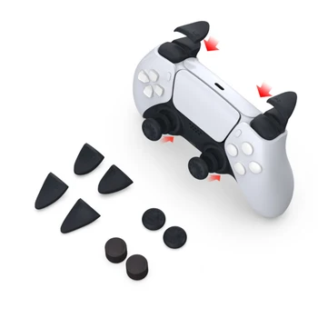 

2 Pairs L2 R2 Triggers 4pcs Joystick Cap for Sony Playstation 5 Gamepads Joystick Button Protective Caps for PS5 Controller
