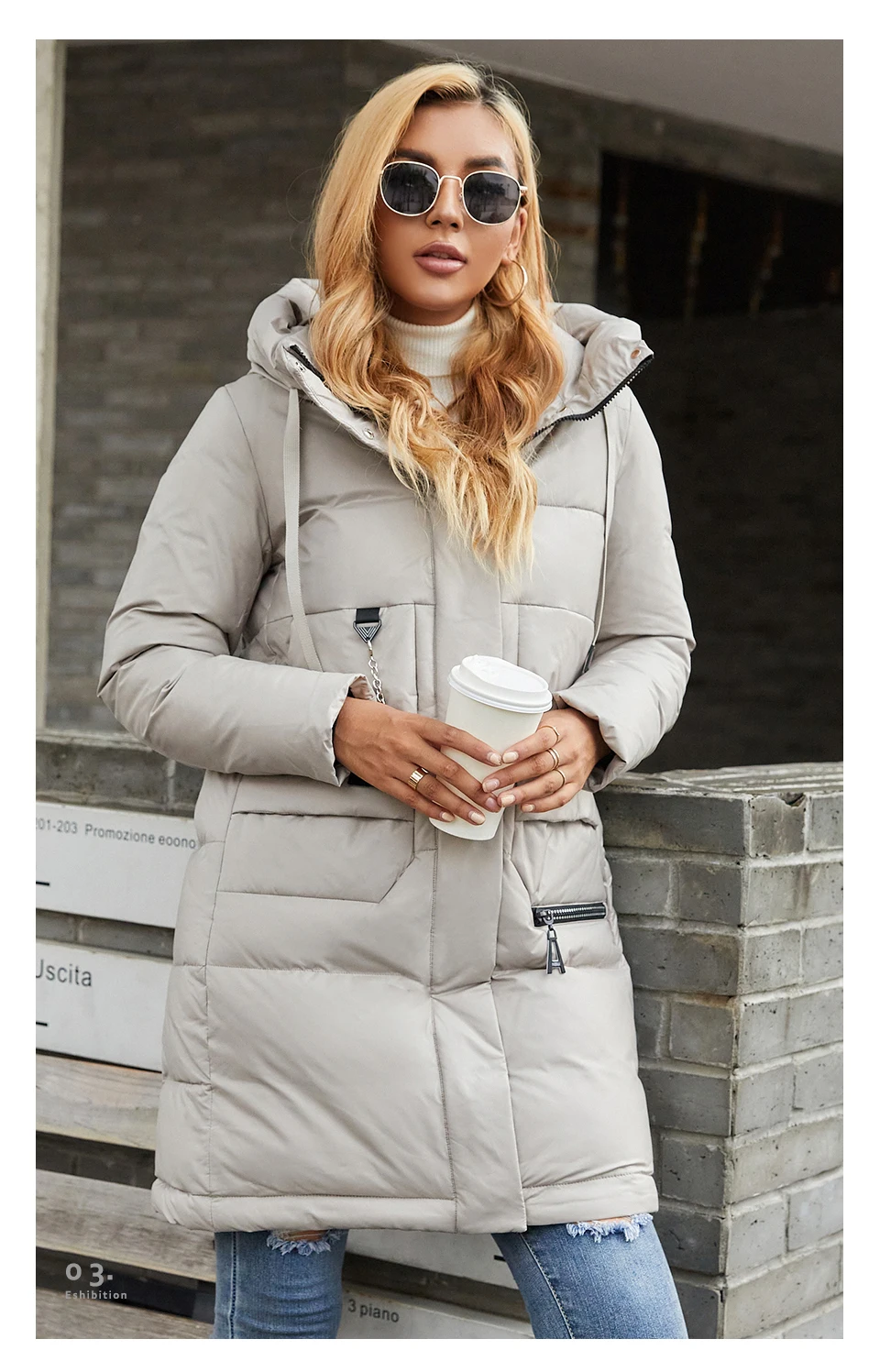 long down puffer coat HaiLuoZi 2021 Winter  Women Jacket Classic Lengthened Thick Women's Coat Fashion Hood Solid Color Casual Windproof Parka 6086 long black puffer coat