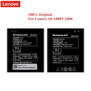 

100% Original Battery BL229 for Lenovo A8 A808T A806 2500mAh Best Quality Mobile Phone Spare Batteria Akku