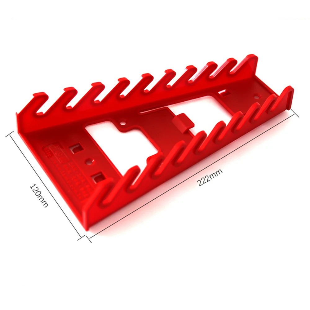 9 Слот Ключ Держатель Красный Пластиковый Гаечный Ключ Организатор Сортировщик Держатель Лоток Разъем Ремесленник Стеллаж Для Хранения Инструменты Ключи Хранитель