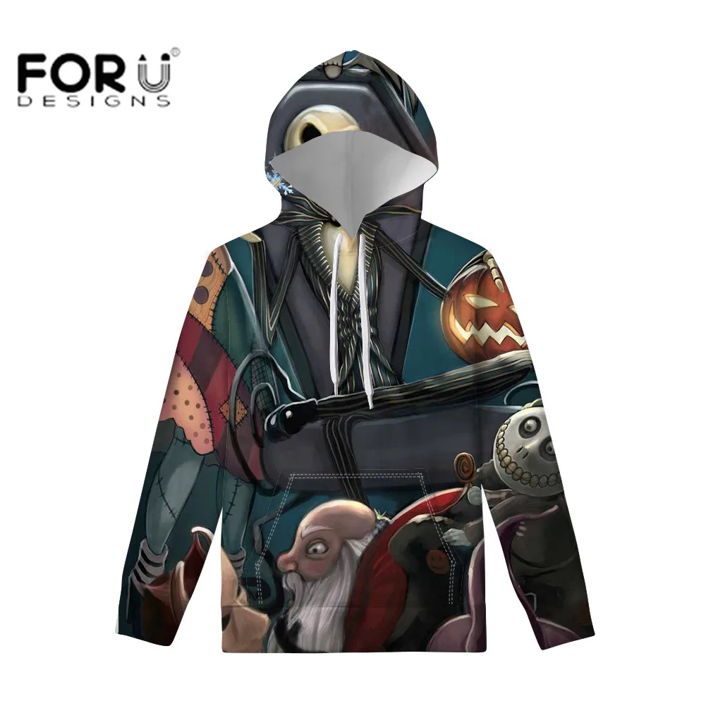 FORUDESIGNS/толстовки больших размеров; Мужская Уличная Толстовка с принтом черепа; Мужская модная одежда; толстовка унисекс; спортивная толстовка - Цвет: QE088Z72