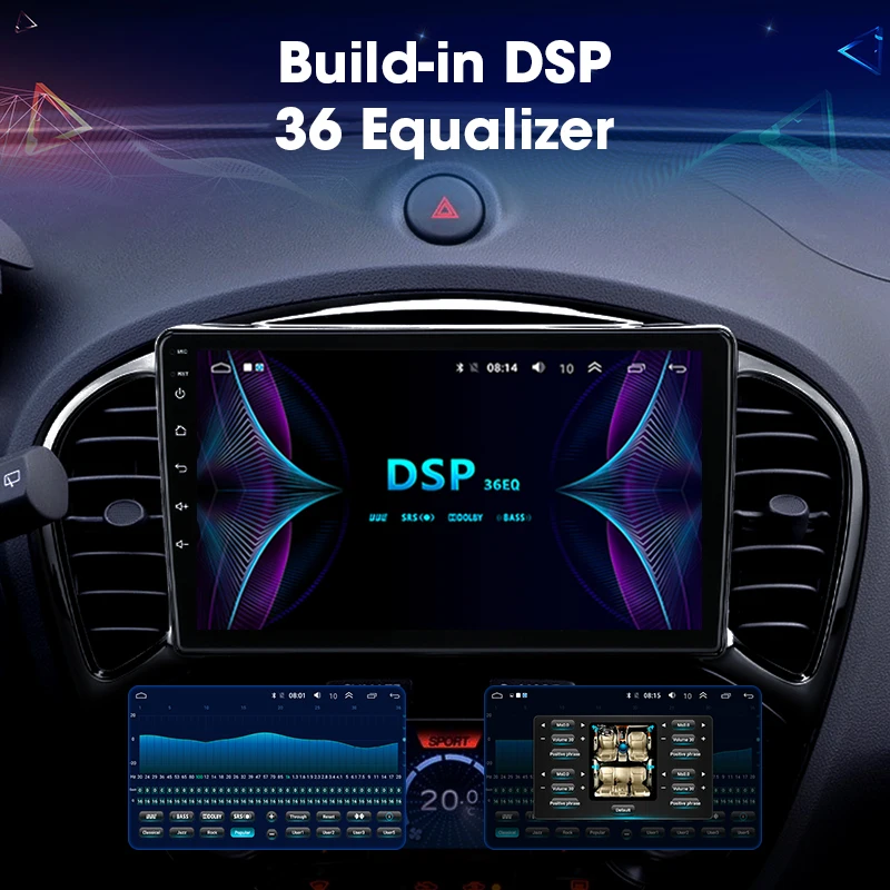 JMCQ " 4G для Nissan Juke 2010- автомобильный радиоприемник DSP Android плеер gps Navigaion мультимедийные видеоплееры стерео с рамкой 2 din