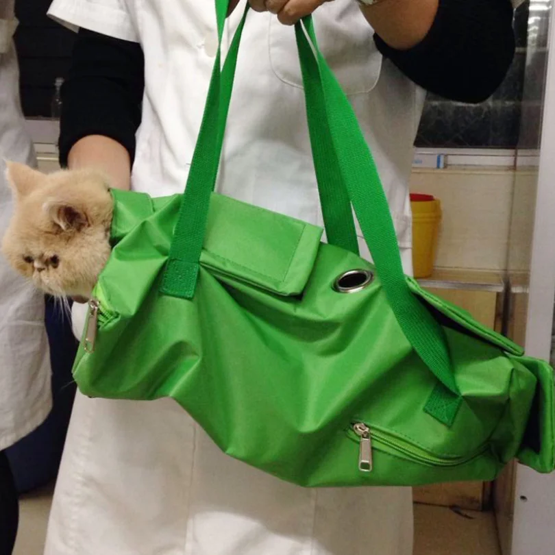 Cat Carrier Bag For Cleaning Ear Trimming Nail Injection and Feeding Medicine Pet