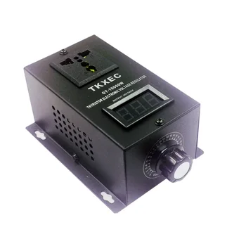 

AC 220V 10000W SCR Electronic Voltage Regulator Temperature Speed Adjustable Power Supply Controller Dimming Dimmer Thermostat