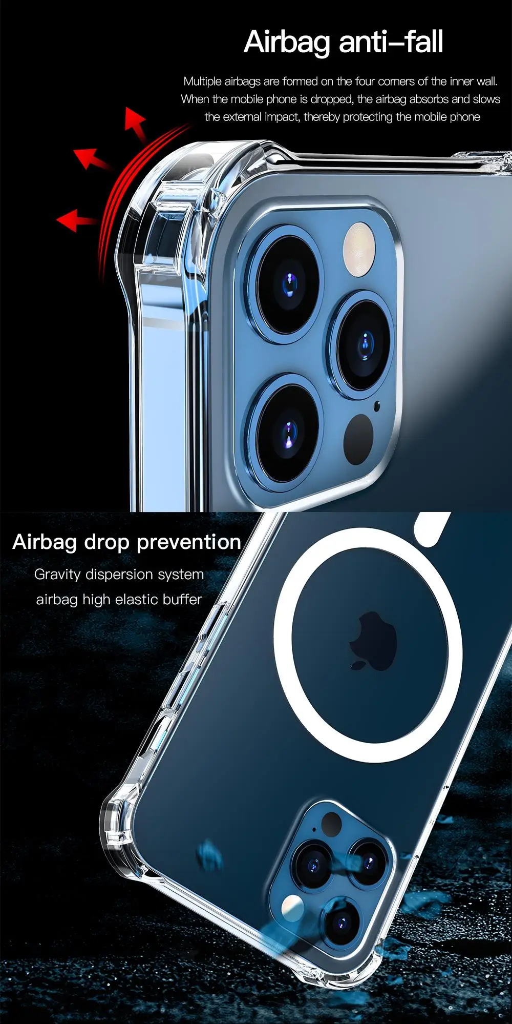 Keysion Magsafe Case For Iphone 12 Pro Max Transparent Tpu Pc Magsafe Wireless Charger Magnetic Phone Cover For Iphone 12 Mini Phone Case Covers Aliexpress