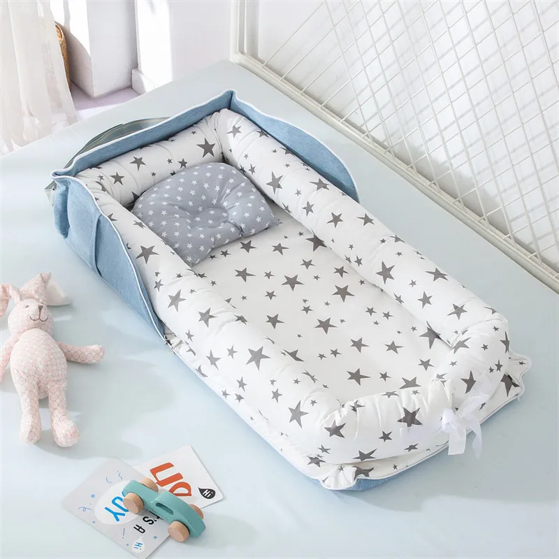 Cama de nido portátil para bebé, niño y niña, cuna de viaje, cuna de algodón infantil, cuna de bebé, cama de recién nacido