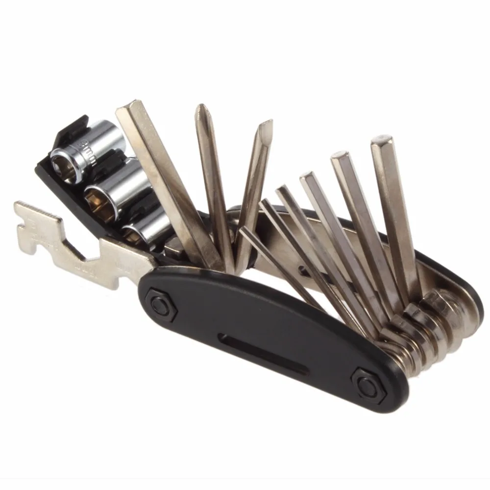 

16 in 1 Bike Multi-function Cycling Steel Tools bicycle Repair Kits