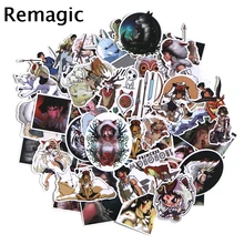 

52pcs Princess Mononoke Children Stickers Skateboard Guitar Suitcase Girls Waterproof scrapbooking Sticker Kids Graffiti Toys