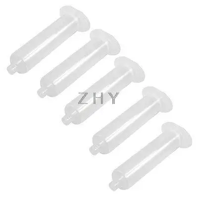 

5 x Clear Plastic 30CC Helix Luer Lock Tip Dispenser Barrels