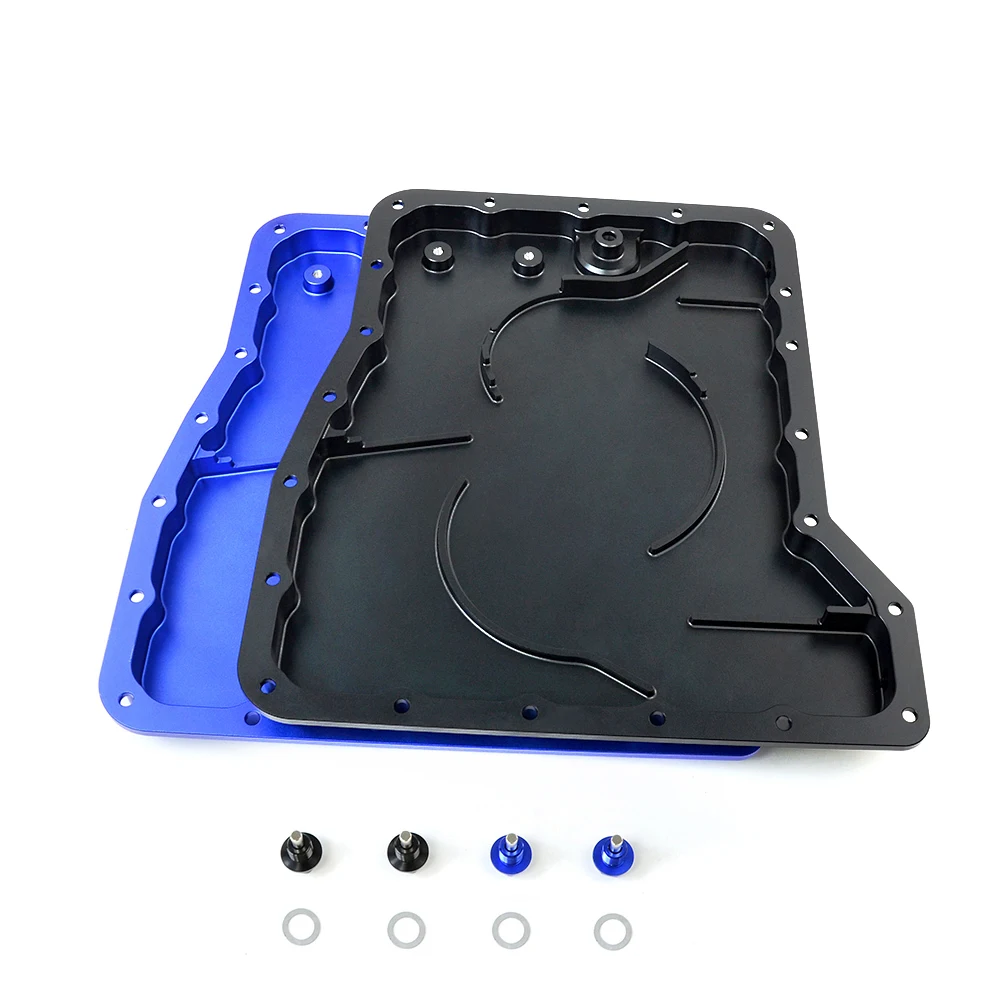 Billet Finned Strength Transmission Oil Sump Pan For 09-17 Nissan GTR R35 VR38DET GR6 New Alloy Aluminum Cooler / Temp Sensor