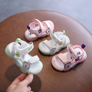 

2020 New Summer Children Shoes Summer Kids Shoes Girls Sandals Flower Princess Shoes Soft Baby Sandals #C-1