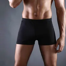 Мужские короткие плавки, высокая талия, чистый цвет, быстросохнущие, для пляжа, серфинга, бега, облегающие штаны, для мальчиков, для плавания, Шорты для плавания# T1P