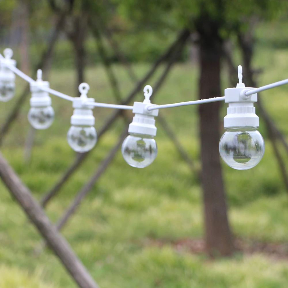 Billig 13m LED globus Girlande string licht fee hochzeit im freien garten party Terrasse decor string licht weiß draht für hängen camping