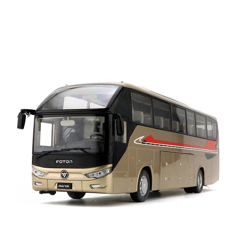 

1:36 Diecast Model for Foton AUV 6122 Travel Bus (with Lights) Alloy Toy Miniature Collection Gifts