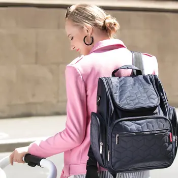 

Wholesale Large Capacity Mummy Bag Multifunction Travelling Baby Caring Bag Baby Diaper bag Backpack