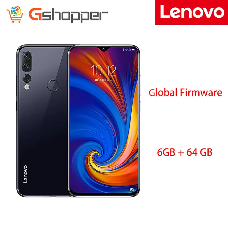 Глобальная прошивка lenovo Z5s 6GB ram 64GB Smartphon Fingerprint Qualcomm 710 2,2 GHz ZUI 10,0 16.0MP+ 8.0MP+ 5.0MP AI три камеры - Цвет: Gray CN