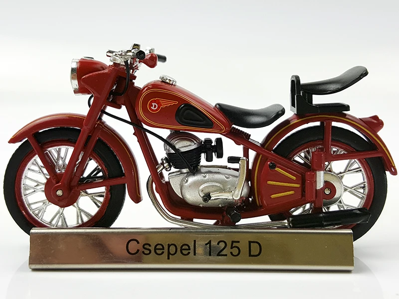 Оригинальные заводские 1:24 Csepel 125 D игрушки для мотоциклов из сплава для детей, детские игрушки, модель в подарок, оригинальная коробка