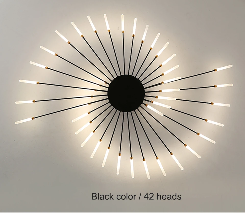 LED Modern Chandelier Simple Atmosphere Nordic Creative Firework Ceiling Lamp for Home Living room bedroom decoration Lightings