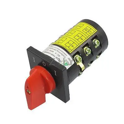 

Latching AC 380V 10A 12 Terminals 3 Position Cam Combination Changeover Switch