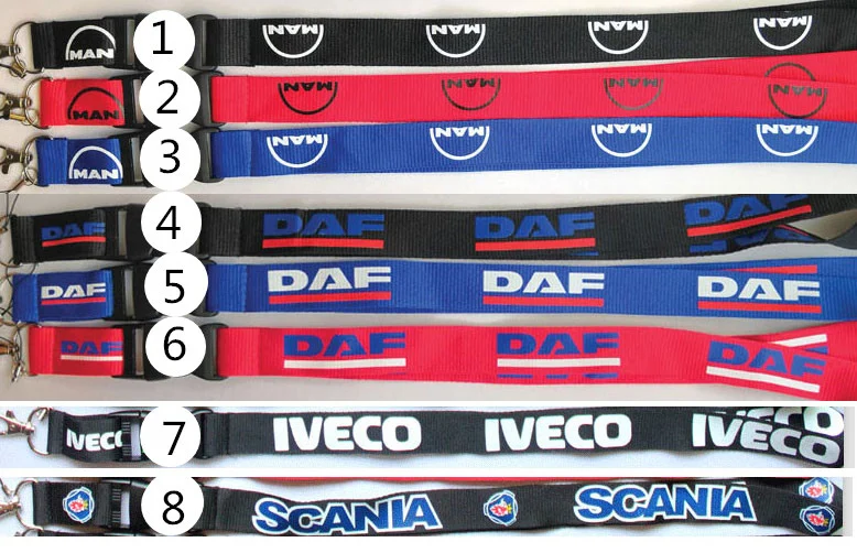 

Free Shipping one man DAF car Key chains Lanyard Badge Mobile Phone Neck Straps ID Holders #80301