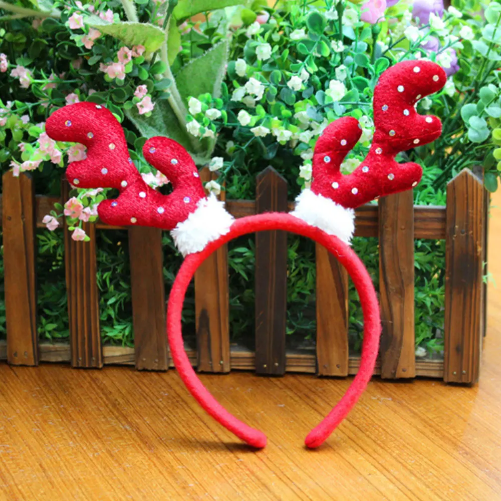 Универсальные фланелевые рождественские повязки на голову, вечерние повязки для косплея