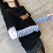 Стиль творческие сети Красный Универсальный солнце-упорная манжета Douyin INS Лидер продаж красивая девушка вискоза манжеты плакать элегантный ветер льда с рукавами