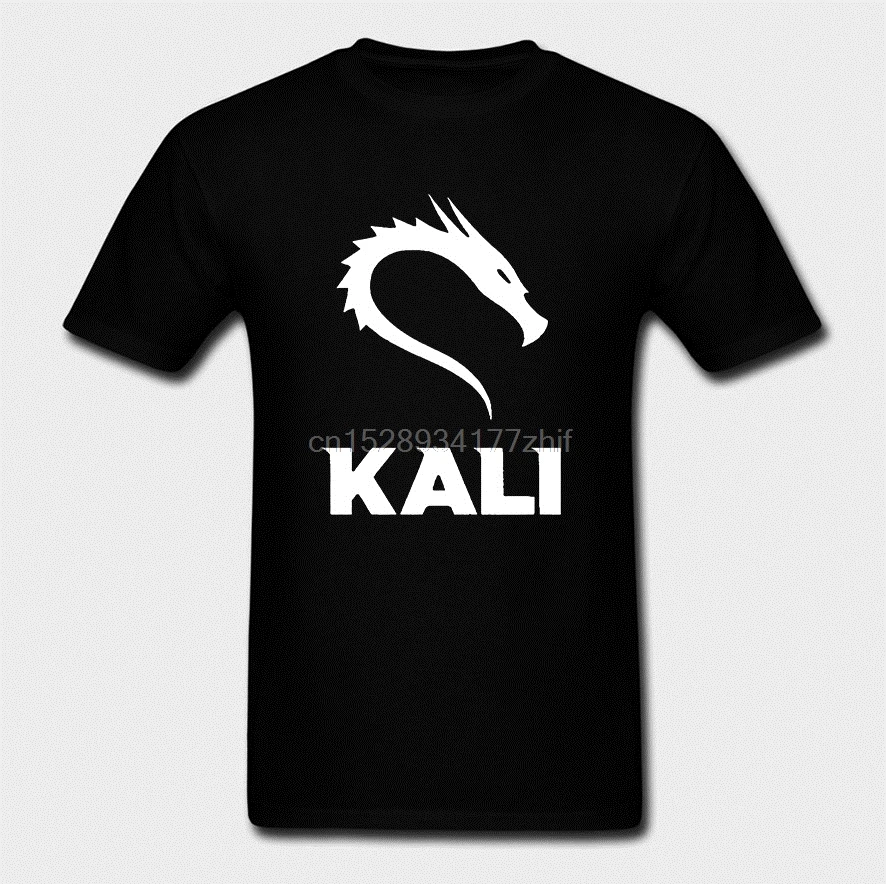 Забавная Мужская футболка Kali Linux с защитой от кибер-безопасности Приталенная 2020