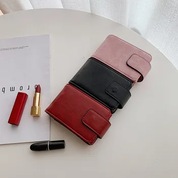 

Mini Solid Color Women Lipstick Cosmetic Bag PU Flap Travel Toiletry Storage Bag Beauty Makeup Bag Cosmetic Bag Organizer