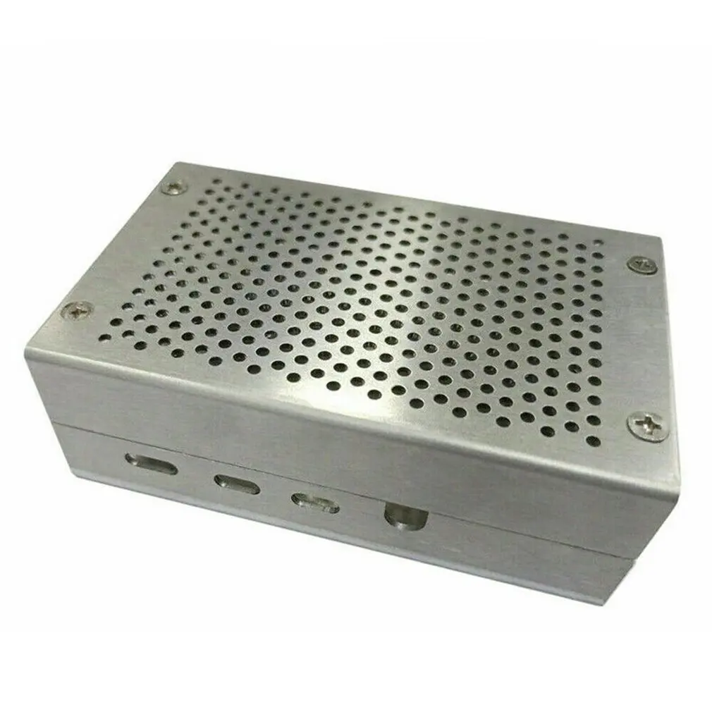 Для Raspberry Pi 4 Модель B универсальный алюминиевый чехол с бесплатным вентилятором чехол для Raspberry Pi 4 Модель B официальный корпус