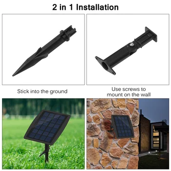 

3PC 3 In 1 Solar Light Waterproof IP68 30Leds RGB Solar Lights IP68Waterproof Solar Motion Sensor Spot Garden Aquarium