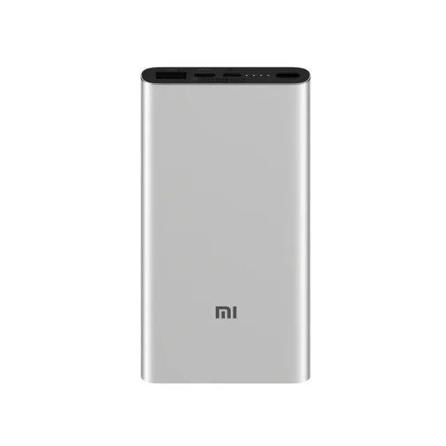 Xiao mi power Bank 3 10000 мАч PLM12ZM usb type C QC3.0 Быстрая зарядка mi power bank 10000 портативное зарядное устройство power bank - Цвет: Серебристый