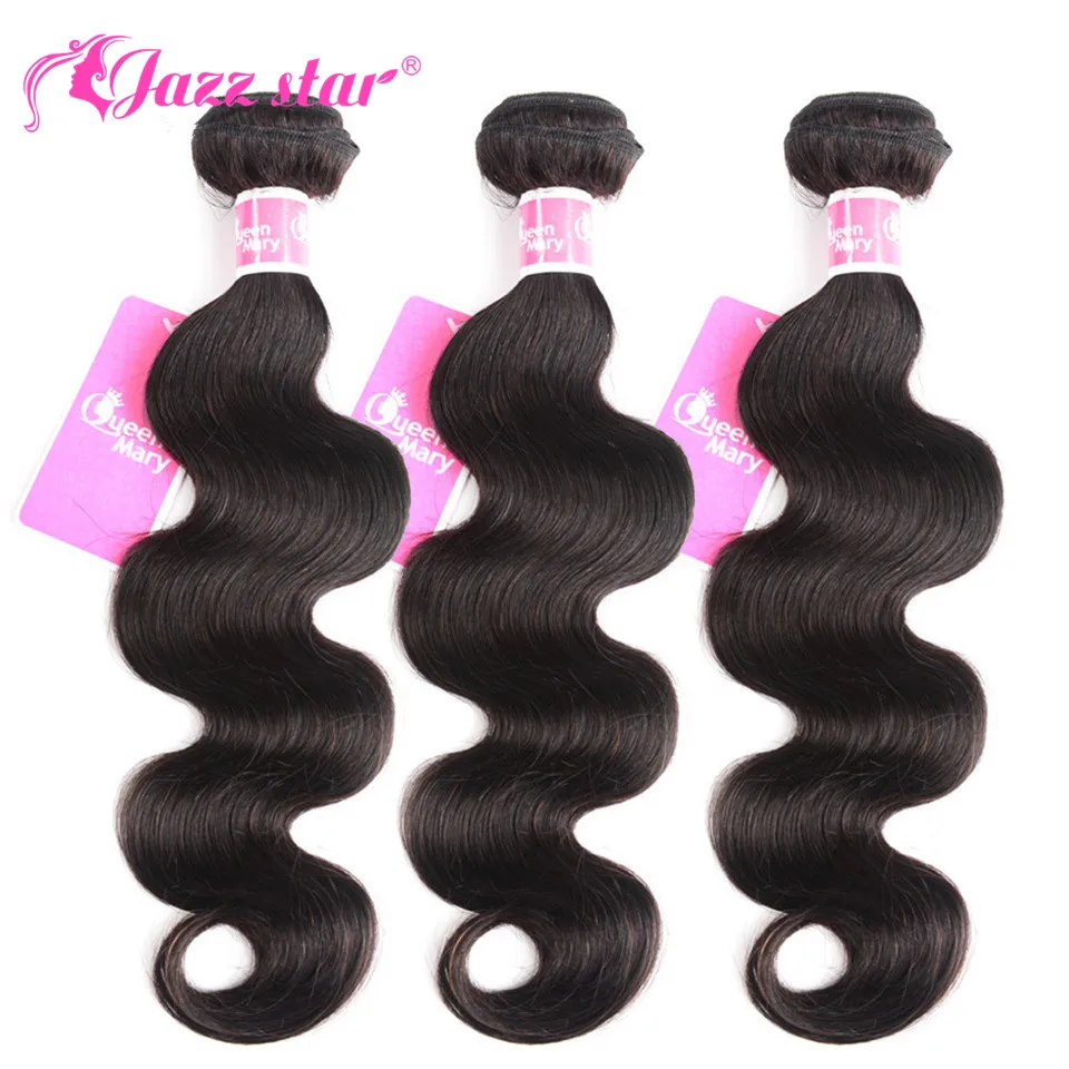 Brazilian Hair Weave Bundles Body Wave Bundles 3 or 4 Pcs/Lot 100% Human Hair Jazz Star Non-Remy Extensions