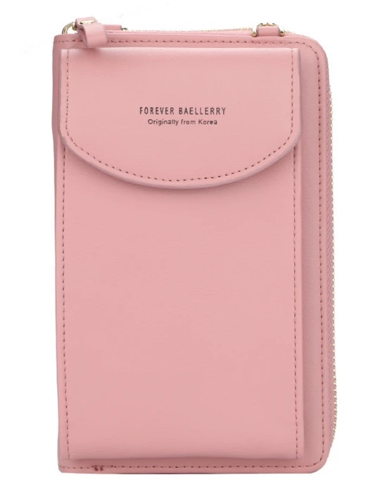 Dark Pink Навсегда baellerry для женщин кошелек вертикальная сумка через плечо для мобильного телефона, кошелек, клатч на молнии кошелек - Цвет: Dark Pink