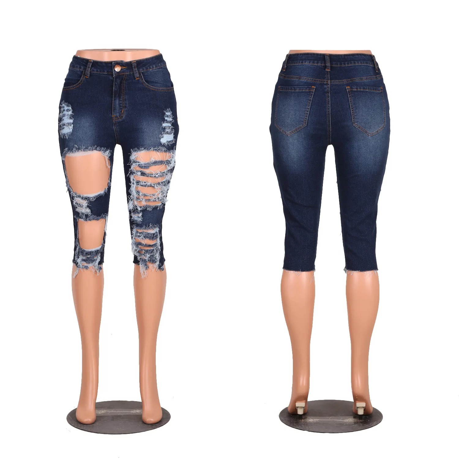 Повседневные джинсы женские рваные джинсы летние рваные брюки рваные длинные брюки джинсовые шорты рваные джинсы для женщин