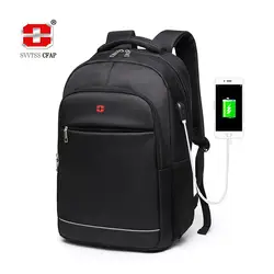 USB рюкзак школьный для ноутбука 15.6 черный мужской Для мужчин рюкзак для подростков сумка Элегантный дизайн школьный Для женщин