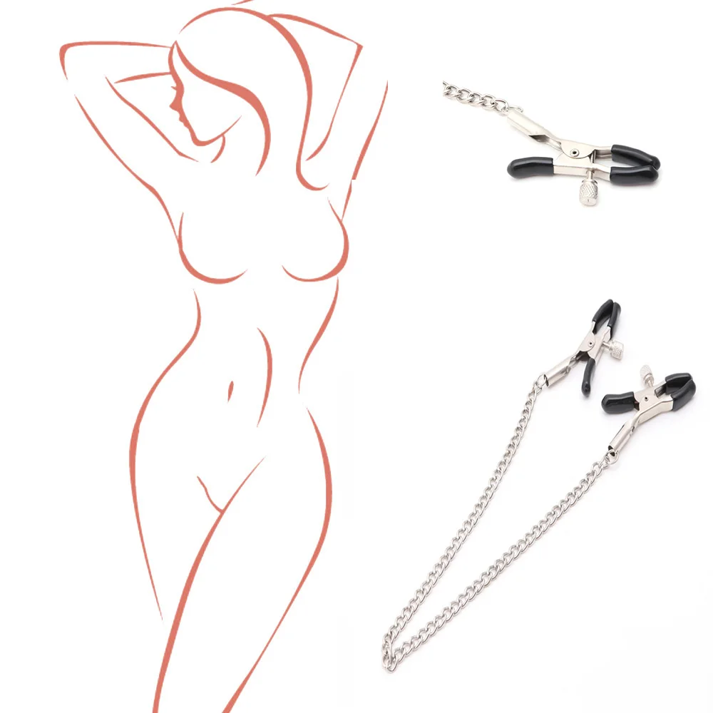 TIT женский зажим для сосков Зажим клитора губ черный Slave сосков/металлическая