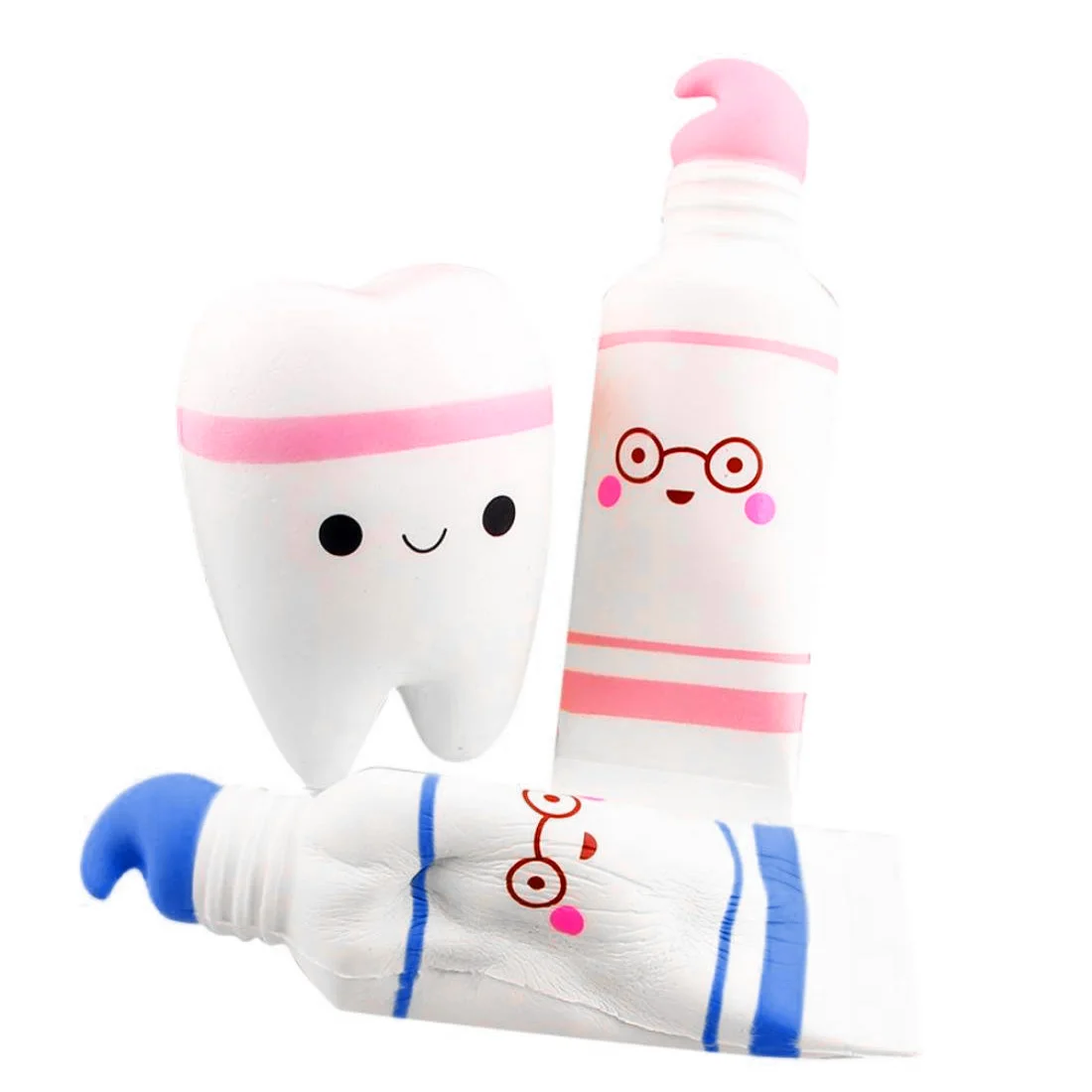 Милая мультяшная подвеска с дизайном «зуб» игрушка медленно поднимающаяся зубная паста мягкие для сжатия Милая эластичная игрушка подарок оптом