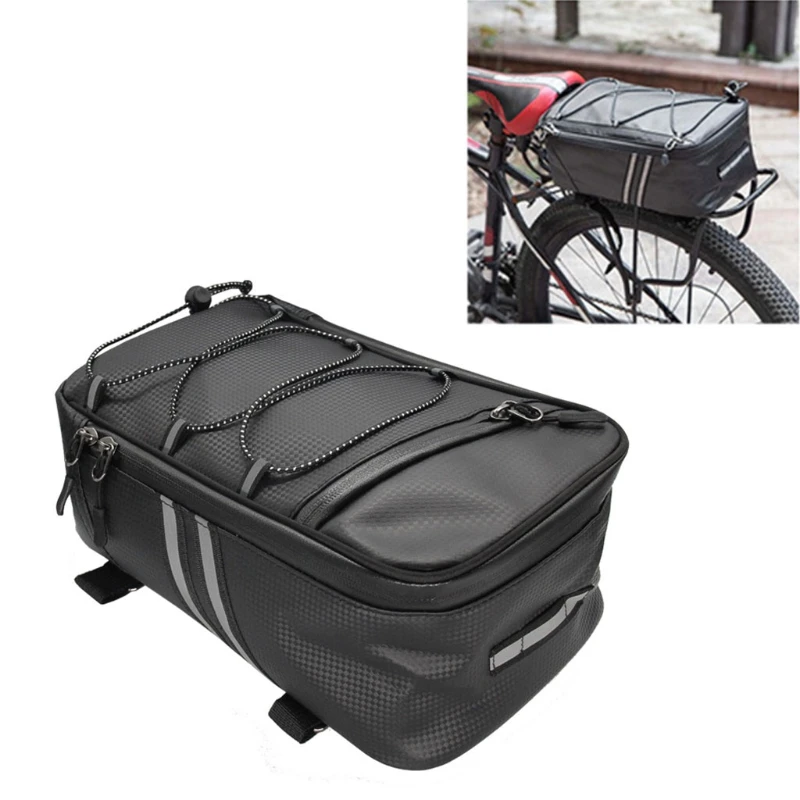 Bicycle Rack Rear Carrier Bag PU 