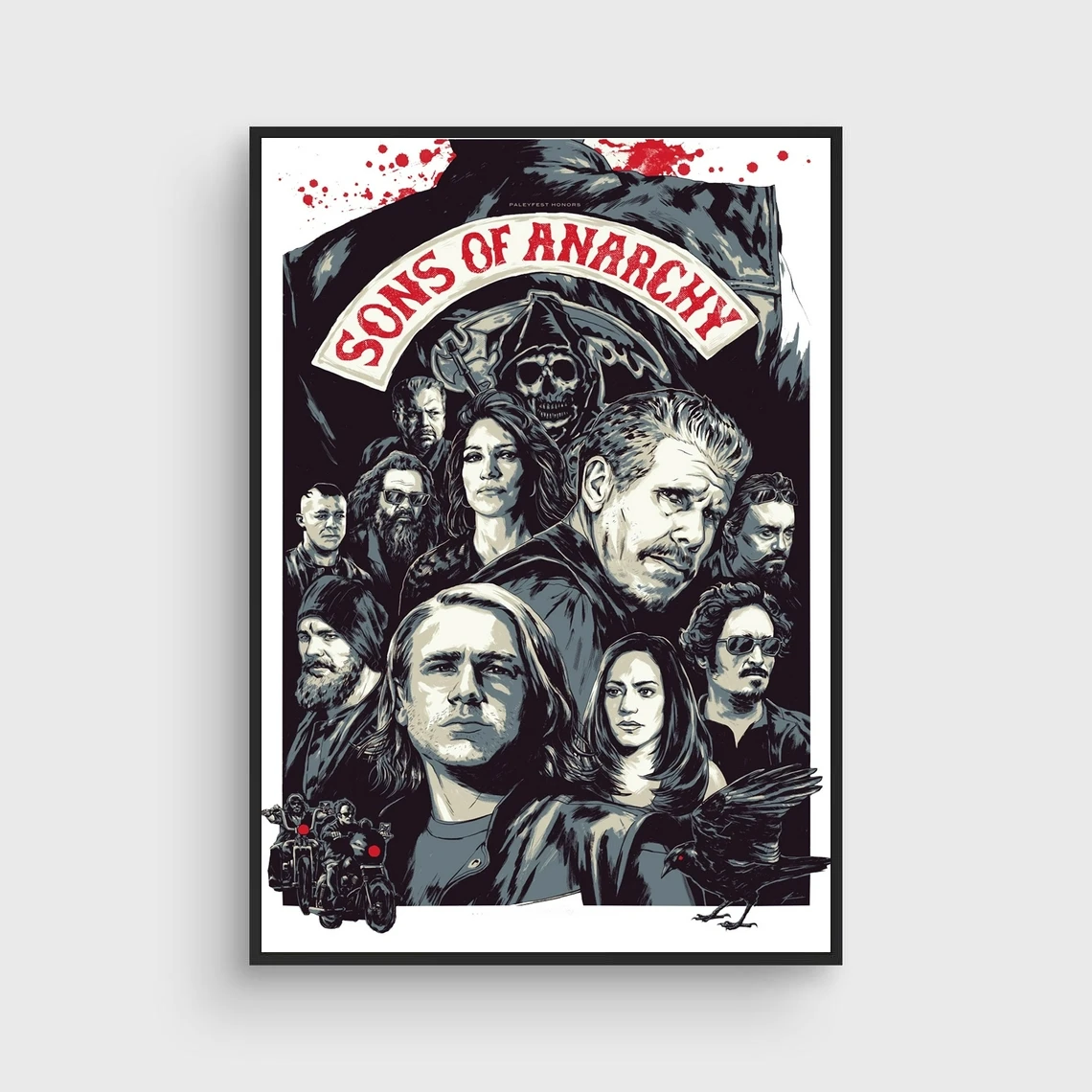 Poster Di Opere D'Arte Minimal Serie Sons Of Anarchy Tv