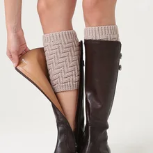 La MaxPa гетры для женщин женский зимний теплый вязанный вязаные носки однотонные носки рекламные подарки носки k2186